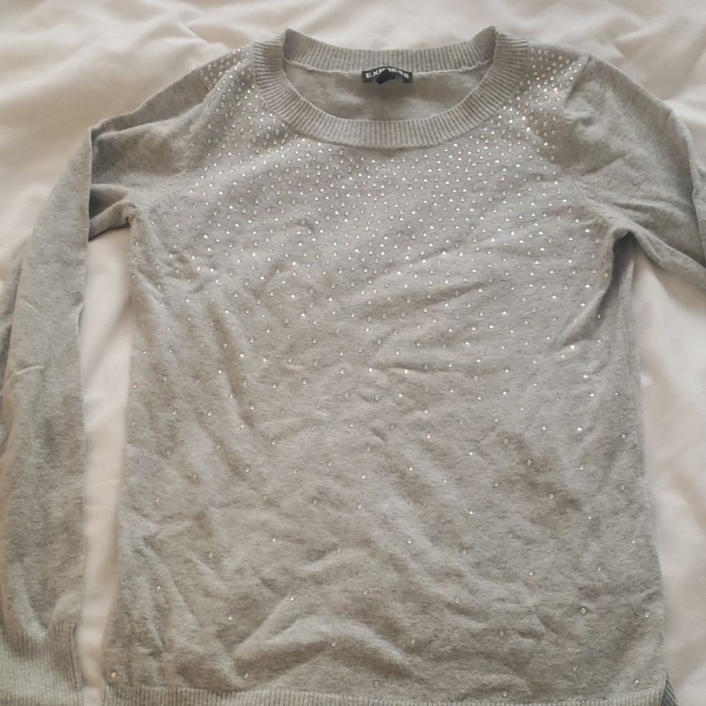 Express sweater with crystals